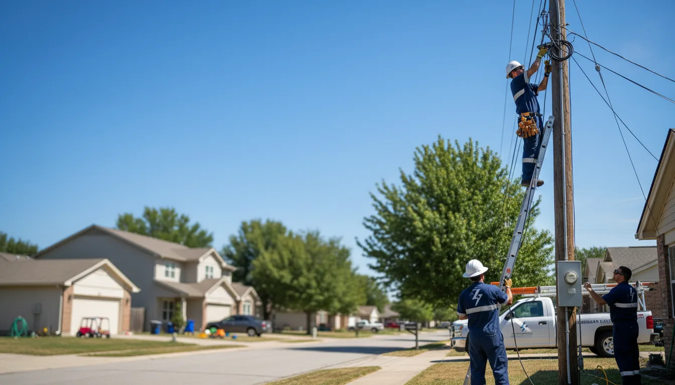 Residential electrician providing installation services in Bloomsdale, MO
